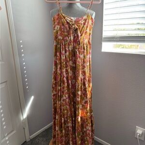 House of Harlow 1960 Floral Tie-Front Dress